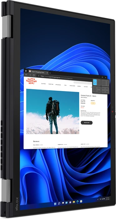 Lenovo ThinkPad X13 Yoga G3, Thunder Black, Core i7-1255U, 16GB RAM, 512GB SSD, LTE, UK