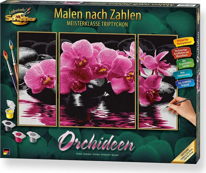 Schipper Arts & Crafts Malen nach Zahlen Orchideen