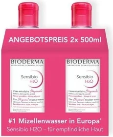 Bioderma Sensibio H2O Reinigungslotion, 1l (2x 500ml)