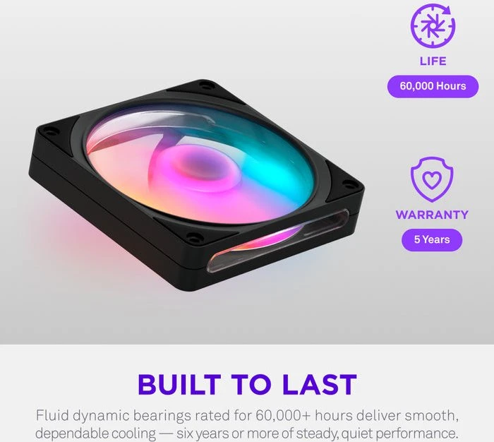 NZXT F120 RGB, schwarz, 120mm