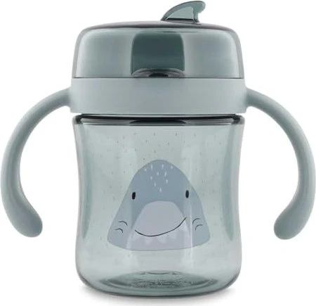 Trixie 360° Trinkbecher mit Griffen, 6+M, 200ml, Mr. Shark