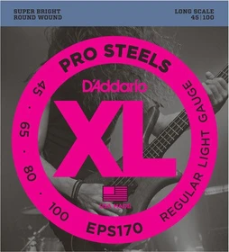 D'Addario ProSteels Bass Regular Light, Long Scale