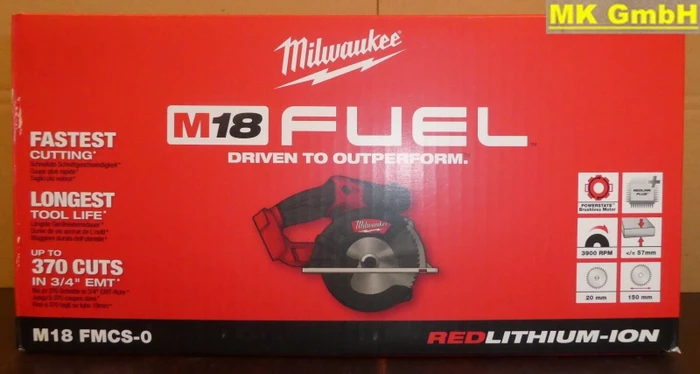 Milwaukee M18 FMCS-0X Fuel Akku-Metallkreissäge solo inkl. Koffer