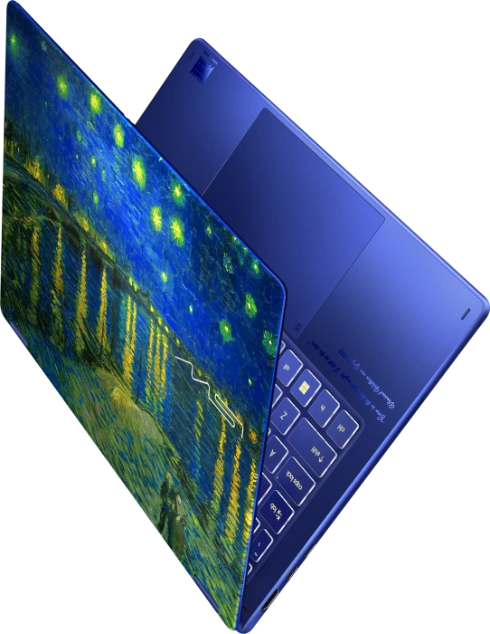 MSI Prestige 14 Flip AI+ Starry Night Over the Rhone-273N, Star Blue, Core Ultra X9 378H, 32GB RAM, 1TB SSD, DE, Vincent van Gogh Edition