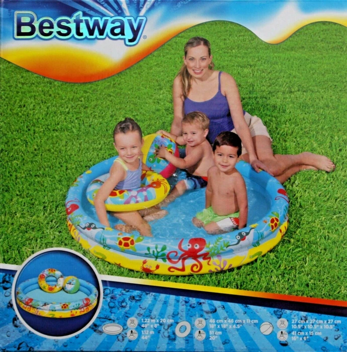 Bestway Clownfish Planschbecken Set rund 122x20cm