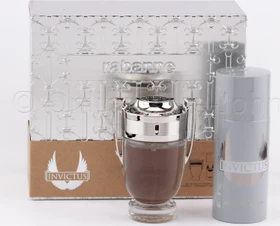 Paco Rabanne Invictus for Men EdT 100ml + Deodorant Spray 150ml + Box silber Duftset