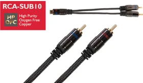 Audio Tuning RCA-SUB10 Subwoofer Y-Adapter Cinch Kabel 9m