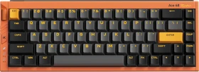 Mchose Ace 68 Turbo HE Gaming Keyboard, Galaxy Orange, LEDs RGB, Mount Tai Magnetic Switch GT, USB, US (HW-Ace68Turbo-9)