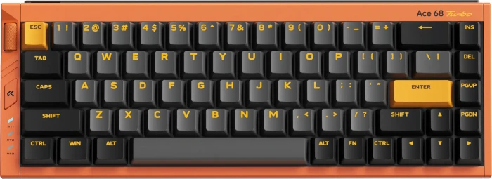 Mchose Ace 68 Turbo HE Gaming Keyboard, Galaxy Orange, LEDs RGB, Mount Tai Magnetic Switch GT, USB, US