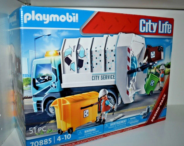 playmobil City Life Müllfahrzeug mit Blinklicht