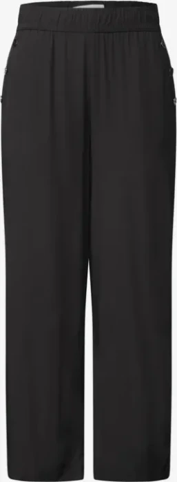 Street One High Waist Wide Leg Hose schwarz (Damen)