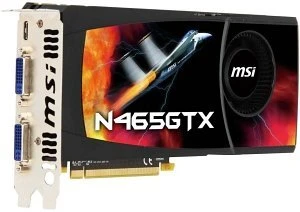 MSI GeForce GTX 465, N465GTX-M2D1G, 1GB GDDR5, 2x DVI, Mini HDMI
