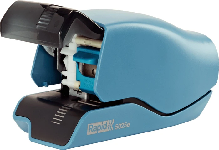 Rapid Supreme 5025E Elektroheftgerät, schwarz/blau