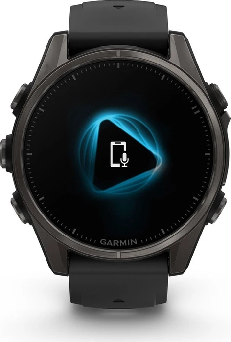 Garmin Fenix 8 43mm Sapphire carbon grey/black-pebble grey silicone