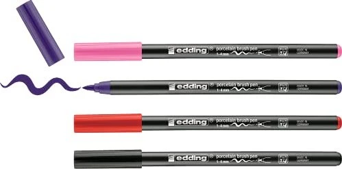 edding 4200 Porzellanpinselstift sortiert, 4er-Set