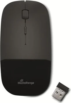 MediaRange Wireless Silent Mouse schwarz, USB