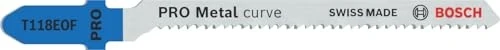Bosch Professional T118EOF BIM Flexible for Metal Stichsägeblatt, 83mm, 5 Stück