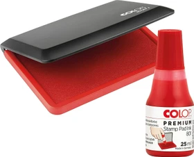 COLOP Kombibox Stempelkissen Set Micro 2 + Stempelfarbe 801, schwarz