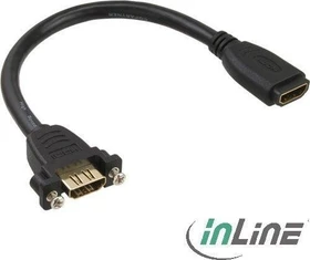 InLine HDMI Adapterkabel, Buchse auf Buchse, vergoldet (17600R)