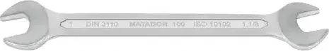 Matador 0100 Doppelmaulschlüssel zöllig, 1"x1.1/8"x282mm