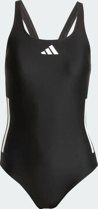 adidas 3-Streifen C-Back Badeanzug schwarz/weiß (Damen)