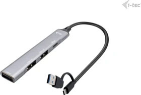 i-tec USB-C/-A Metal HUB, USB-C/USB-A 3.0 [Stecker] (CAHUBMETALMINI4)