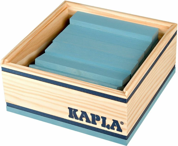 Kapla Quadrat Box hellblau, 40-tlg.