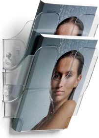Durable Flexiplus 2 Prospekthalter, 2 Fächer, A5, transparent