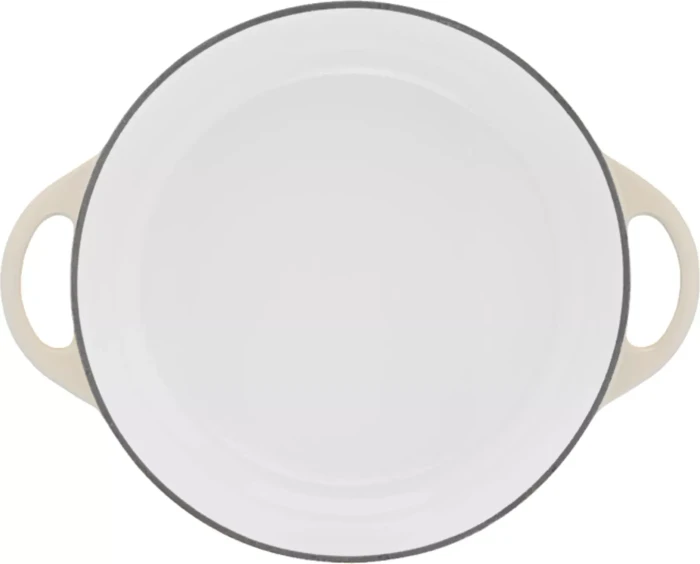 Tefal E25972 Lov Gusseisen Kochtopf Bräter rund 28cm beige