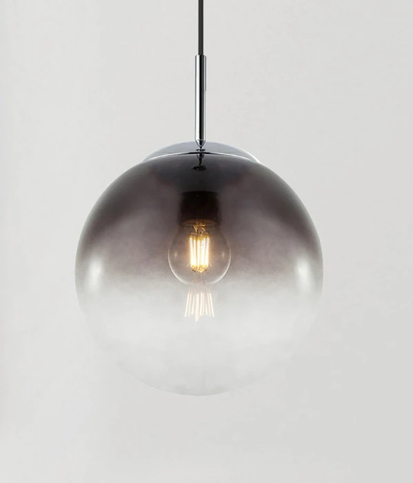 Globo Varus Hängeleuchte 20cm 1-flammig chrom/grau