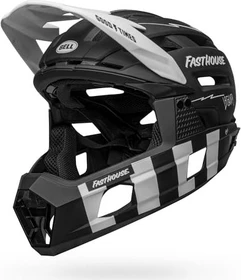 Bell Super Air R Spherical Fullface-Helm fasthouse matte black/white