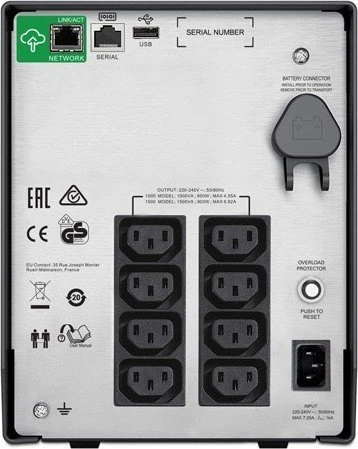 APC Smart-UPS C SmartConnect, 1000VA, USB/seriell