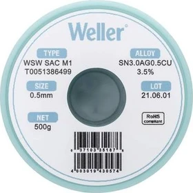 Weller WSW SAC M1 Lötzinn 0.5mm, 500g