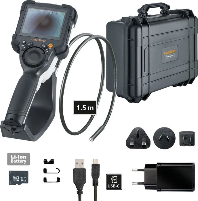 Laserliner VideoInspector Akku-Inspektionskamera inkl. Koffer + Akku 2.8Ah