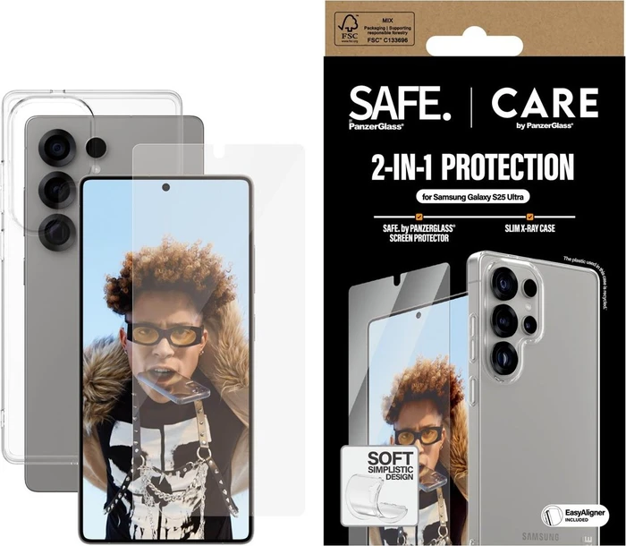 PanzerGlass Care Fashion 2-in-1 Bundle für Samsung Galaxy S25 Ultra
