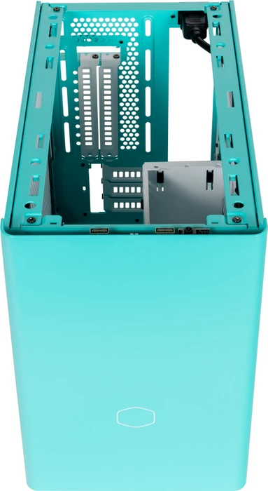 Cooler Master MasterBox NR200P Color Edition Caribbean Blue, Glasfenster, Mini-ITX