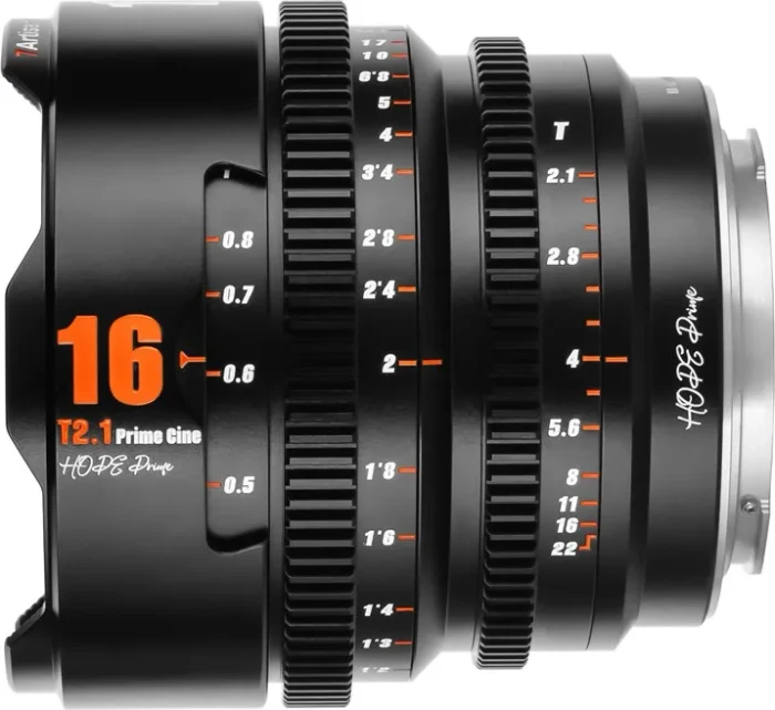 7artisans Hope 16mm T2.1 S35 Cine für Sony E schwarz