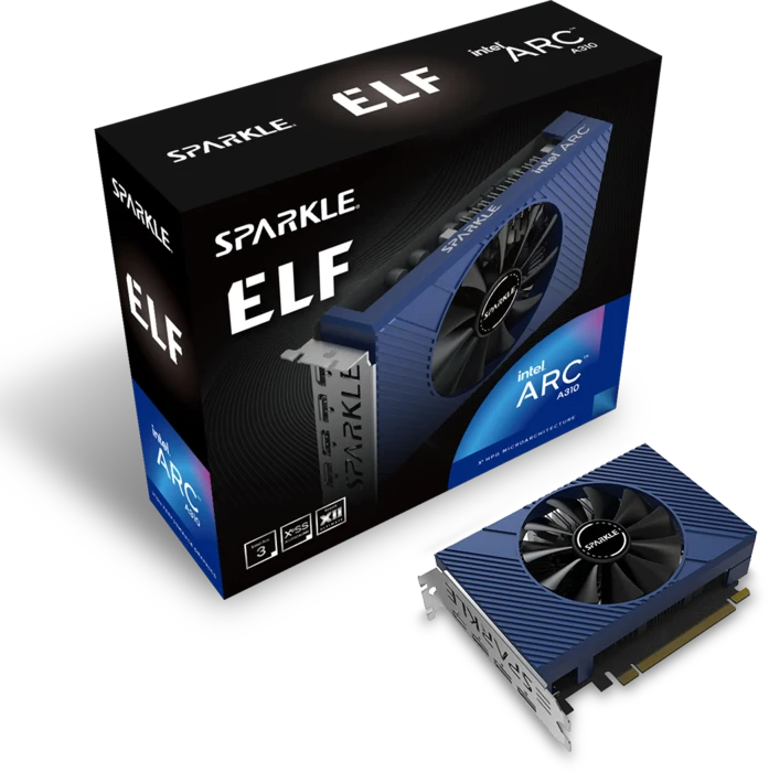 Sparkle Arc A310 ELF, SA310E-4G, 4GB GDDR6, HDMI, 3x DP
