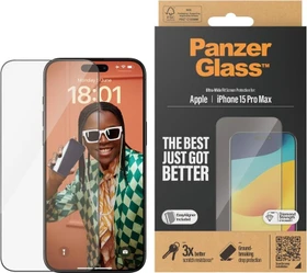 PanzerGlass Ultra-Wide Fit with EasyAligner für Apple iPhone 15 Pro Max