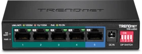 TRENDnet TPE-LG50 Long Range Desktop Gigabit Switch, 5x RJ-45, 32W PoE+ (TPE-LG50)