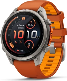 Garmin Fenix 9 Pro inReach 47mm titanium/autumn orange-spark orange