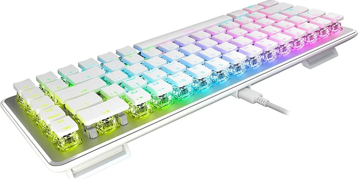 Roccat Vulcan II Mini, LEDs RGB, weiß, TITAN II OPTICAL RED, USB, US