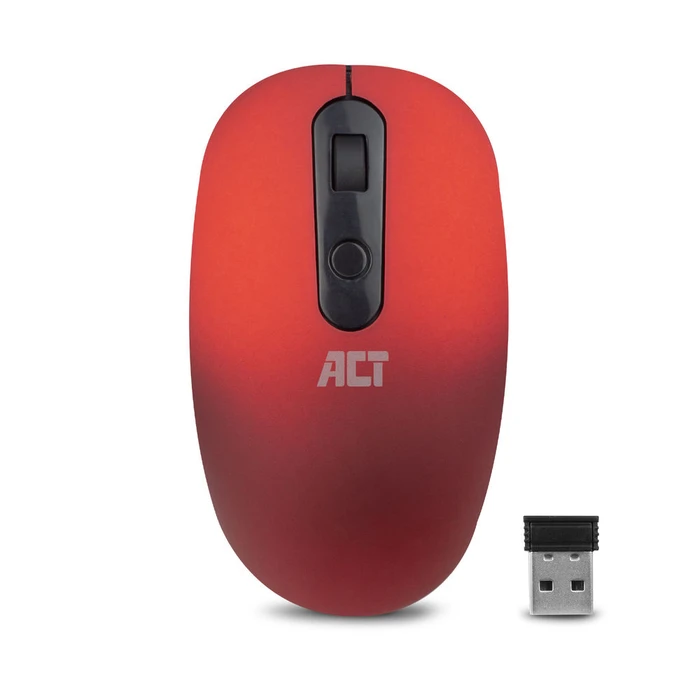 Act Wireless Mouse 1200dpi rot, USB