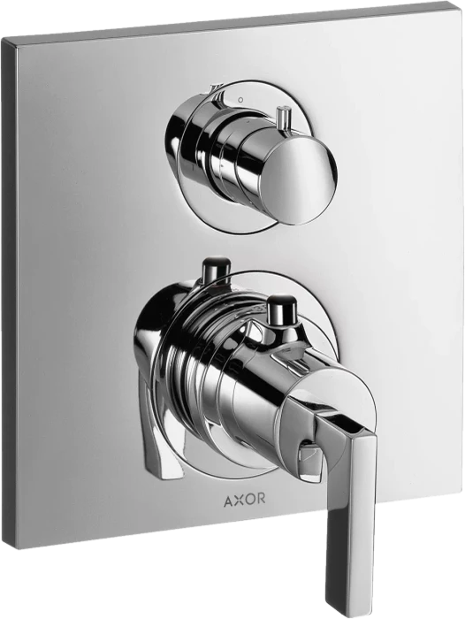 Hansgrohe Axor Citterio Thermostat mit Absperrventil und Hebelgriff chrom
