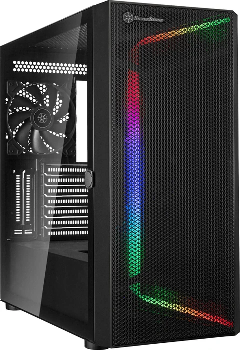 SilverStone Seta H1, schwarz, Glasfenster