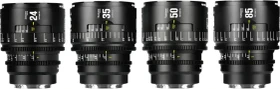 7artisans Infinte 24/35/50/85mm T2.1 Full Frame Cine 4-Lens Set für PL Mount schwarz