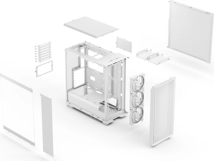 Fractal Design Epoch White TG RGB Clear, Glasfenster
