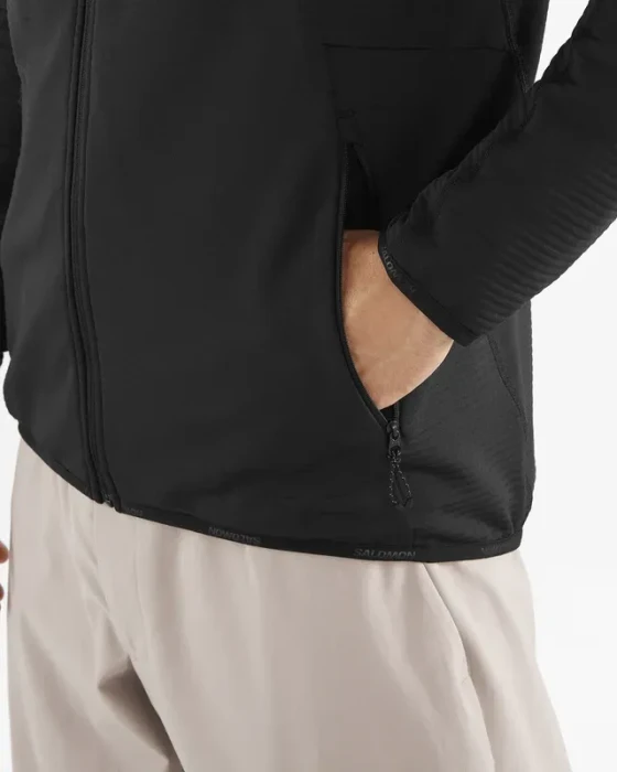 Salomon Essential Lightwarm Jacke deep black (Herren)