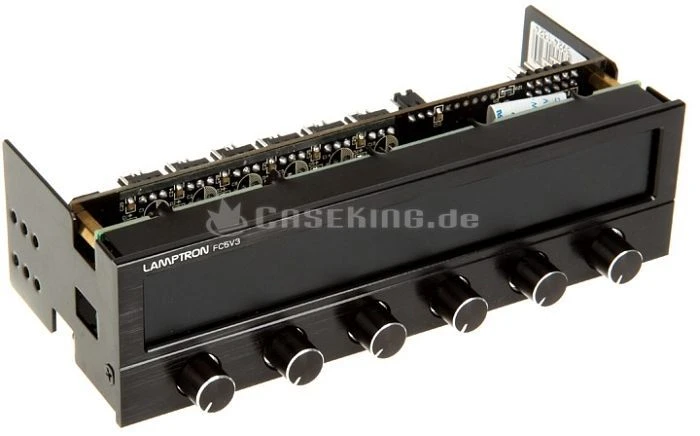Lamptron FC5 V3, 5.25" Lüftersteuerung, 6-Kanal, schwarz