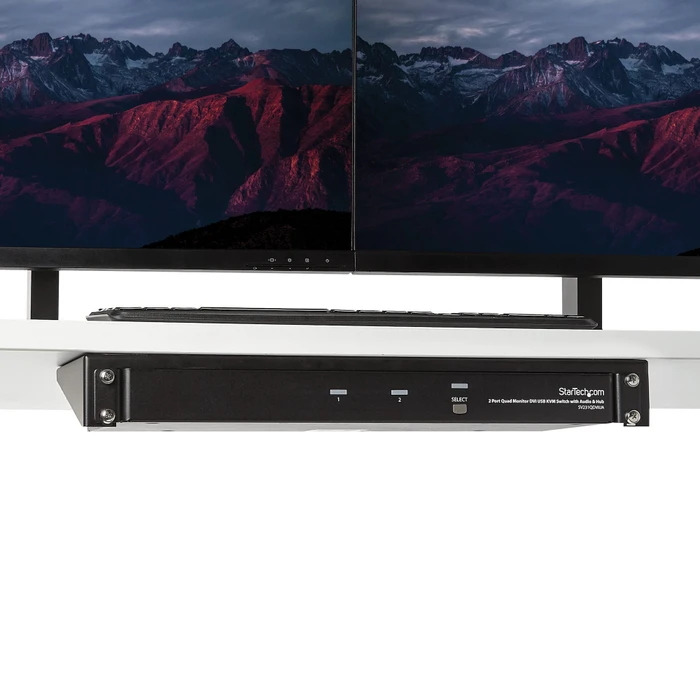 StarTech RK119WALLV, Wandmontage Halterung für Patch Panel, schwarz, 1HE
